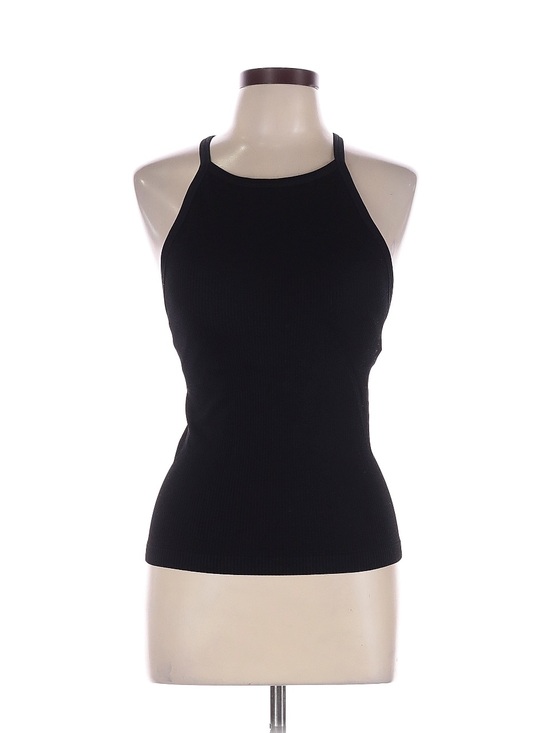 Pro-Fit Tops - Pro-Fit Black Ribbed Halter Tank Top. Size XL
